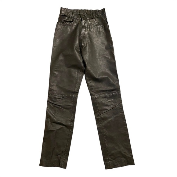 Vintage Verducci Leather Pants - Picture 1 of 8